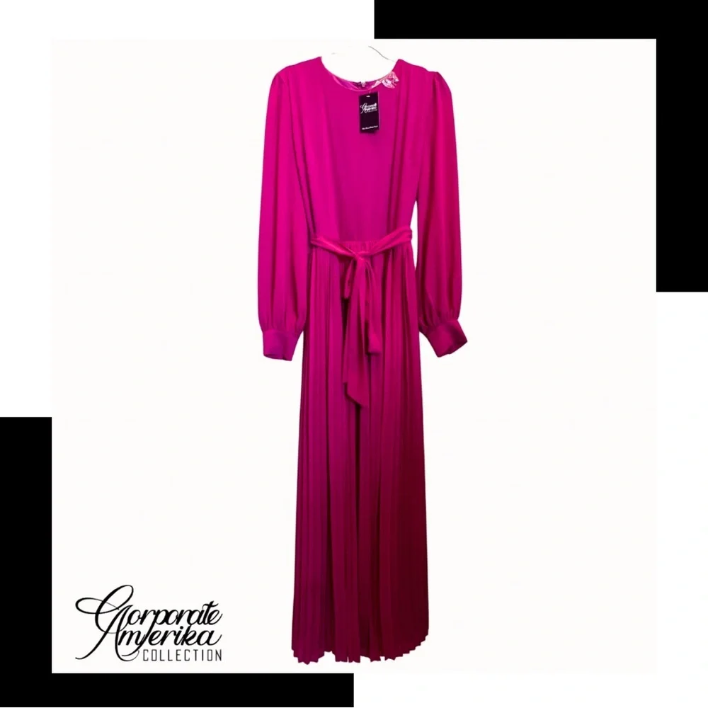 Pink belted jumpsuit - Picture 3 of 5
